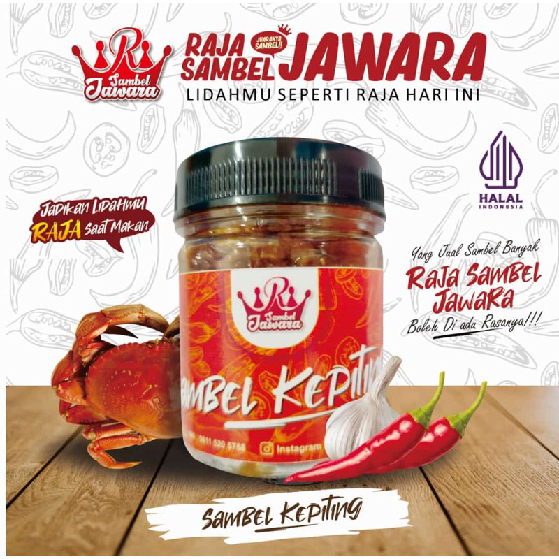 

Raja Sambal jawara (kepiting)