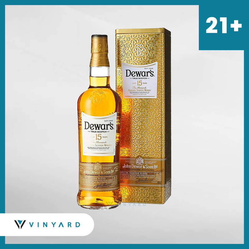 Dewars 15 Year Old Blended Whisky 750ml ( Original &amp; Resmi By Vinyard )