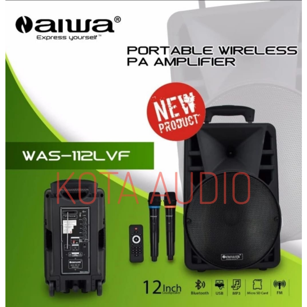 SPEAKER PORTABLE WIRELESS MEETING AIWA 112LVF / AIWA 112 LVF (12 INCH)