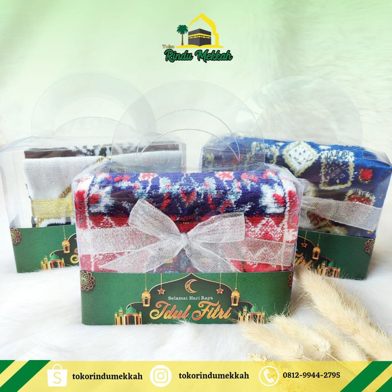 Souvenir Sajadah Cantik gift sejadah rawdah mini