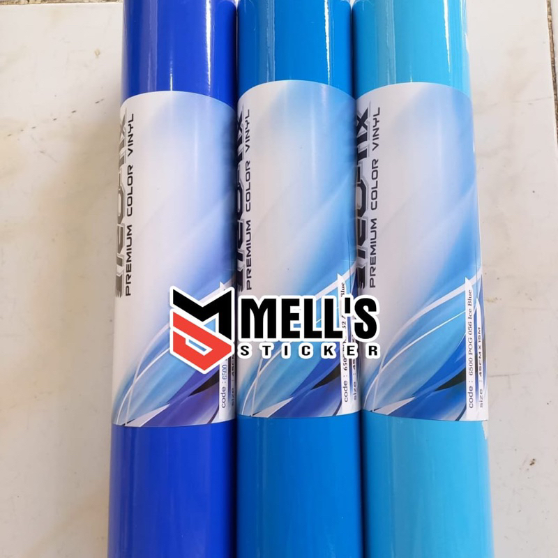 skotlet biru glossy biru tua biru muda ice blue azure blue profix stiker motor biru kilap biru movie