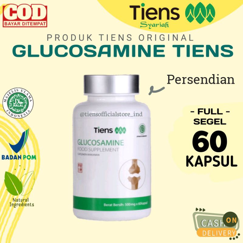 Glucosamine Tiens Original Tianshi Suplemen Persendian Herbal Atasi Nyeri Sendi/Lutut/Rematik/Osteoa