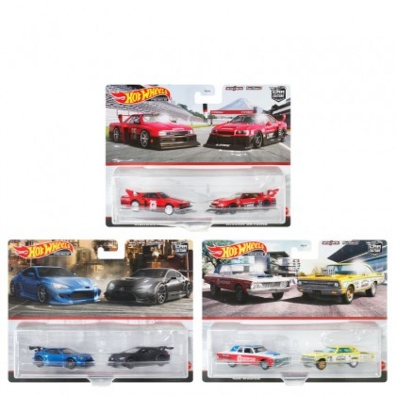 HOT WHEELS 2 PACK NISSAN SKYLINE SILHOUETTES LB ER34 R34 LBWK LIBERTY WALK PANDEM SUBARU BRZ LEXUS RC F GT3 DODGE CORONET PLYMOUTH BELVEDERE