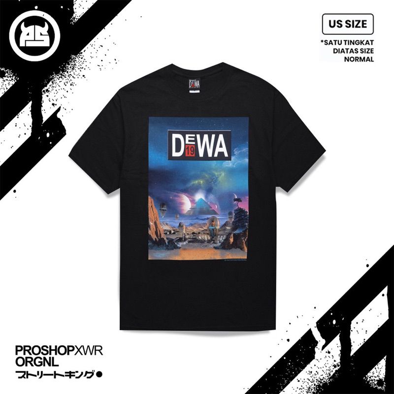 COD kaos custom band dewa 19 bahan adem cotton combed original termurah Realpict