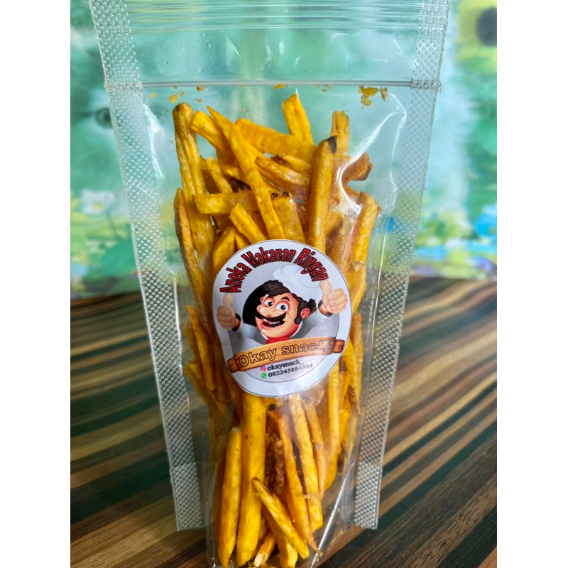 

Snack Stik Talas / Keripik Talas / Keripik Stik Talas Gurih Kurleb 45Gram