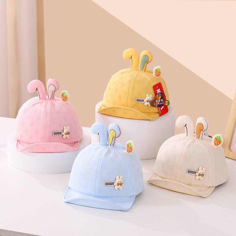 9-24 bulan Topi Baseball Anak Import Model PATTERN Bunny