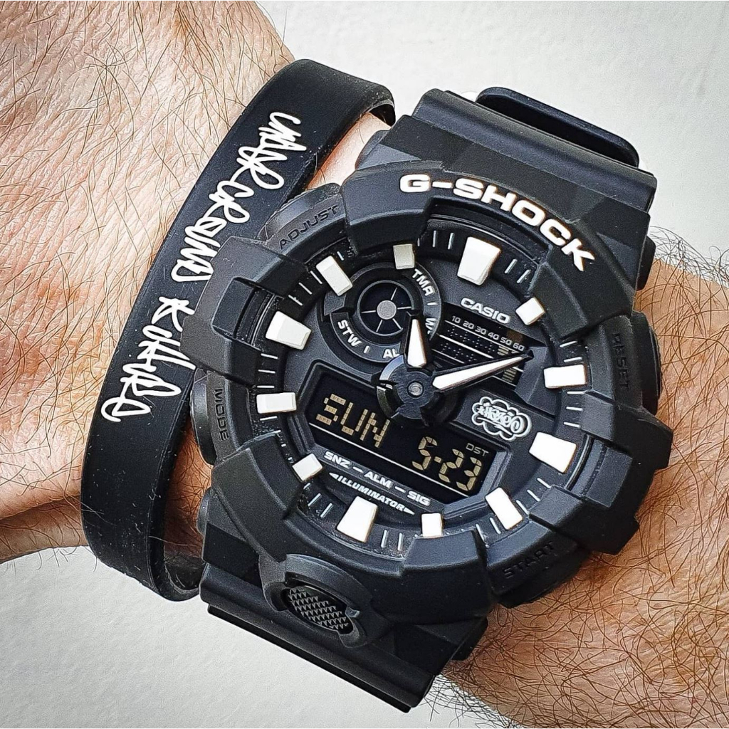 Casio G-Shock GA-700-1B Black Resin Band Men Sports Watch