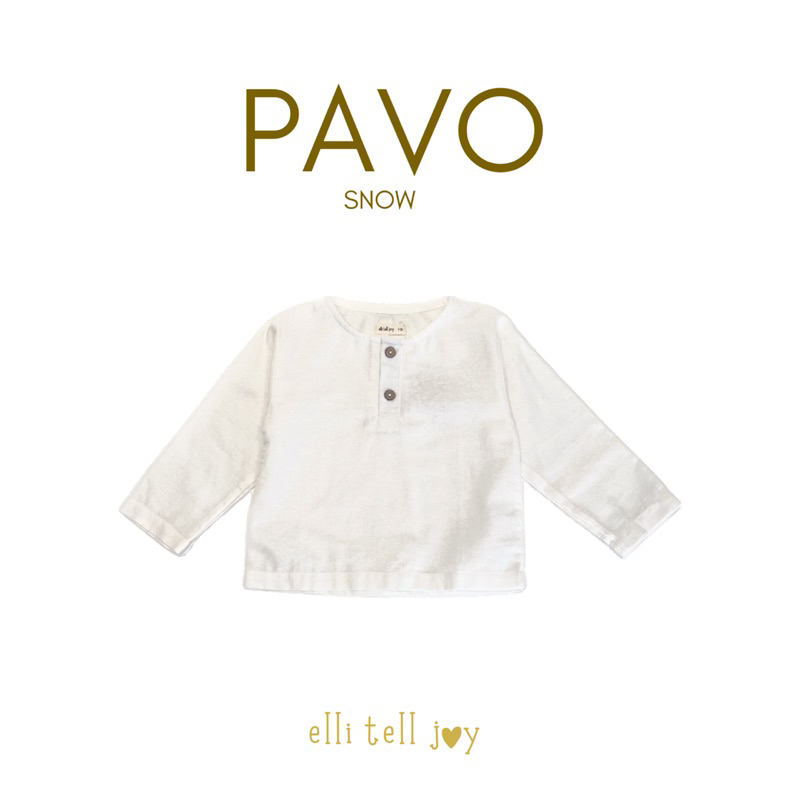 ELLITELLJOY - PAVO LONG SHIRT - Kemeja Anak Lengan Panjang - Baju Anak Lengan Panjang - Baju Anak Laki-Laki Usia 1 - 6 Tahun