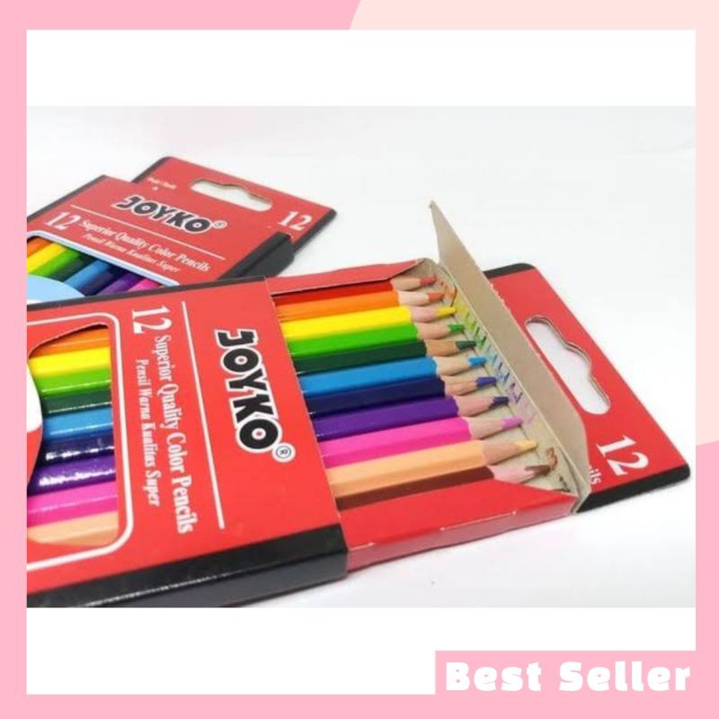 

Pensil Warna Joyko CP-12PB Panjang 12 Warna Hexagonal