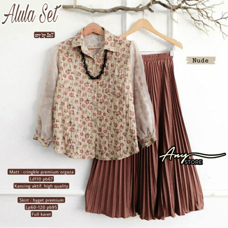 Alula set setelan wanita fashion muslim original fashion solo