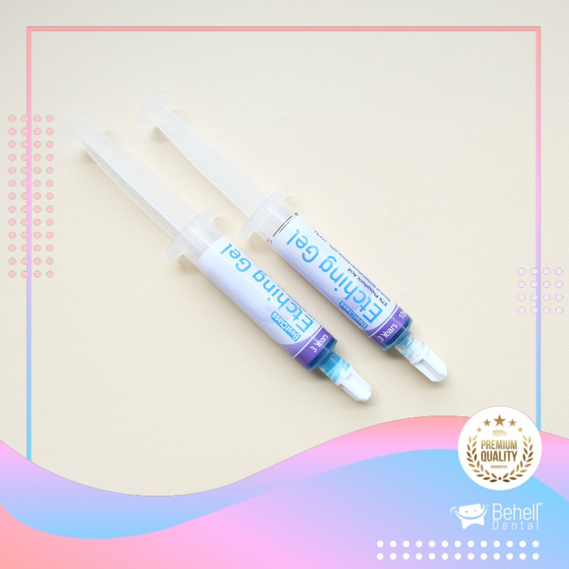 GEL ETCHAN LEM BEHEL - Cairan Biru Etchant / Etching / Etsa 10ml - Hexaetch Pembuka Pori-Pori Gigi - Original Etch Any Acid 37%