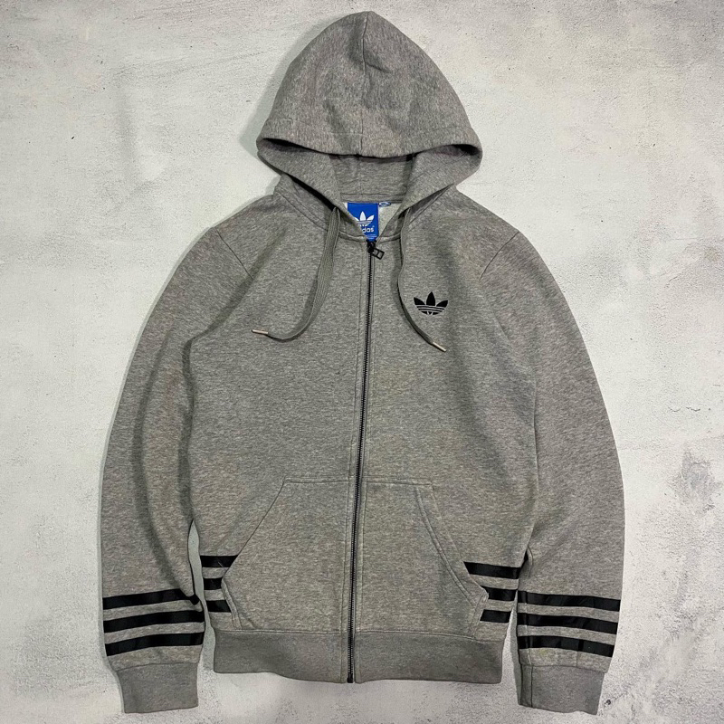Adidas 3 stripes zip hoodie
