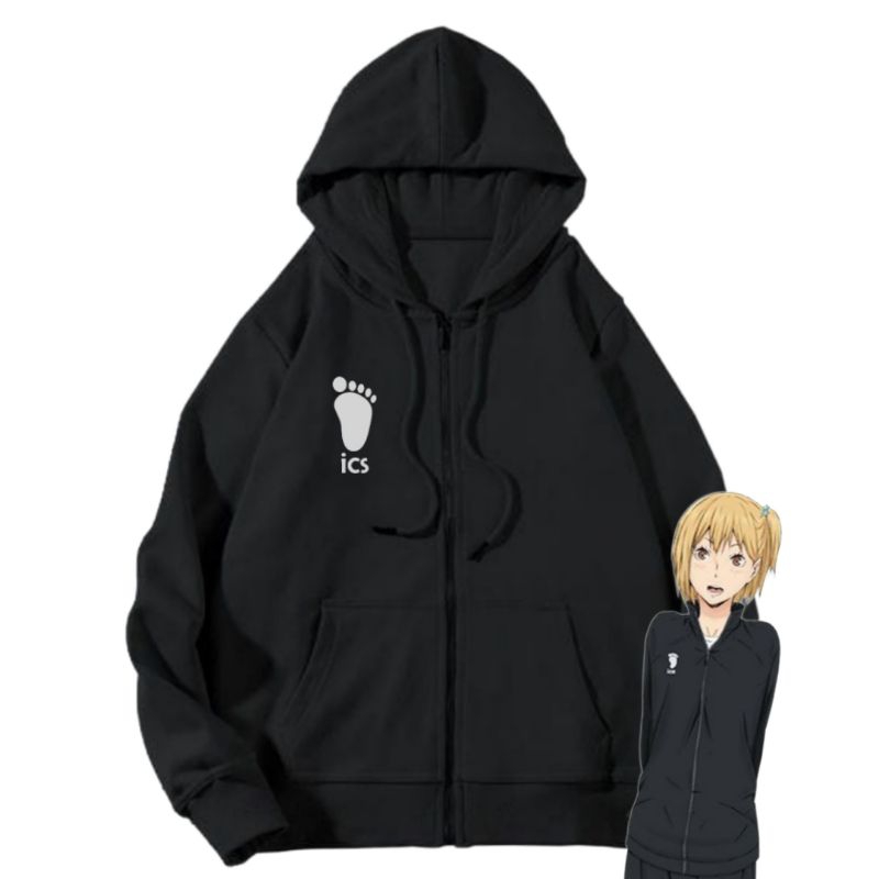 Hoodie ZIPPER Anime Haikyuu !! ics Logo Kanan