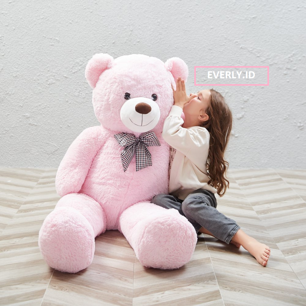 SNI ! Boneka Jumbo 1,3 Meter Beruang Teddy Bear 1 2 1.5 1,3 Meter m Pita Syal Jojon Tedy Ber Murah Termurah untuk kado ulang tahun anak pacar teman laki perempuan pria wanita cowok cewek gemes import pacar BESAR MINI KECIL everly.id everlyid gemoy lucu