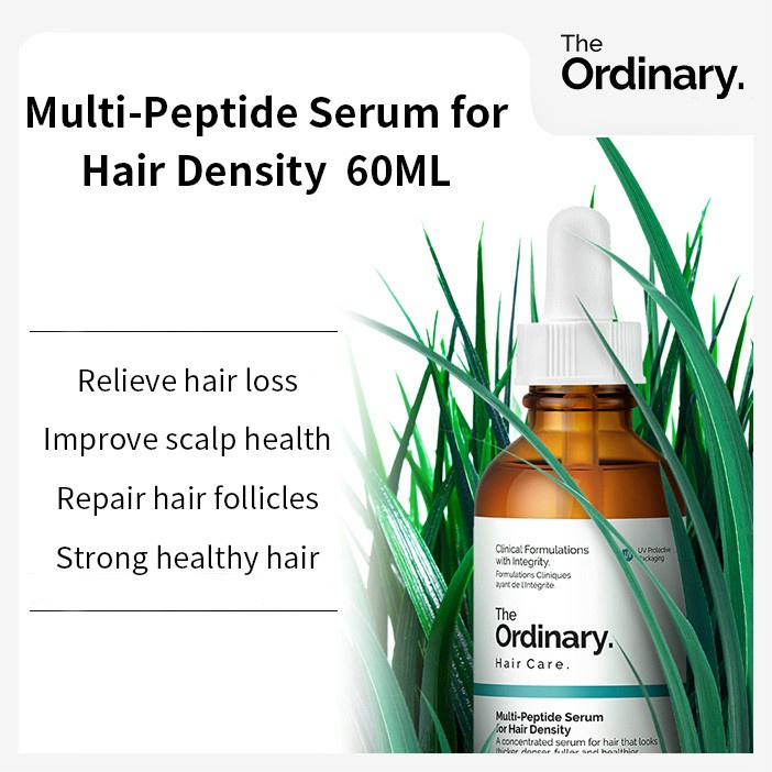 Hair Growth Serum Multi-peptide Serum The Ordinary Untuk Pria dan Wanita Obat Penumbuh Rambut Cepat Rambut Rontok Hair Growth Serum Hair Loss Treatment Botak Perawatan Rambut 60ml Hair Care