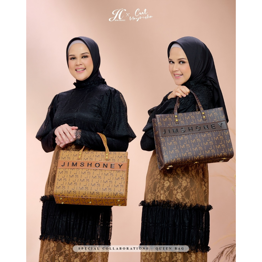 Queen Bag Jims Honey Tas Wanita Shoulder Bag Besar Muat Banyak Original