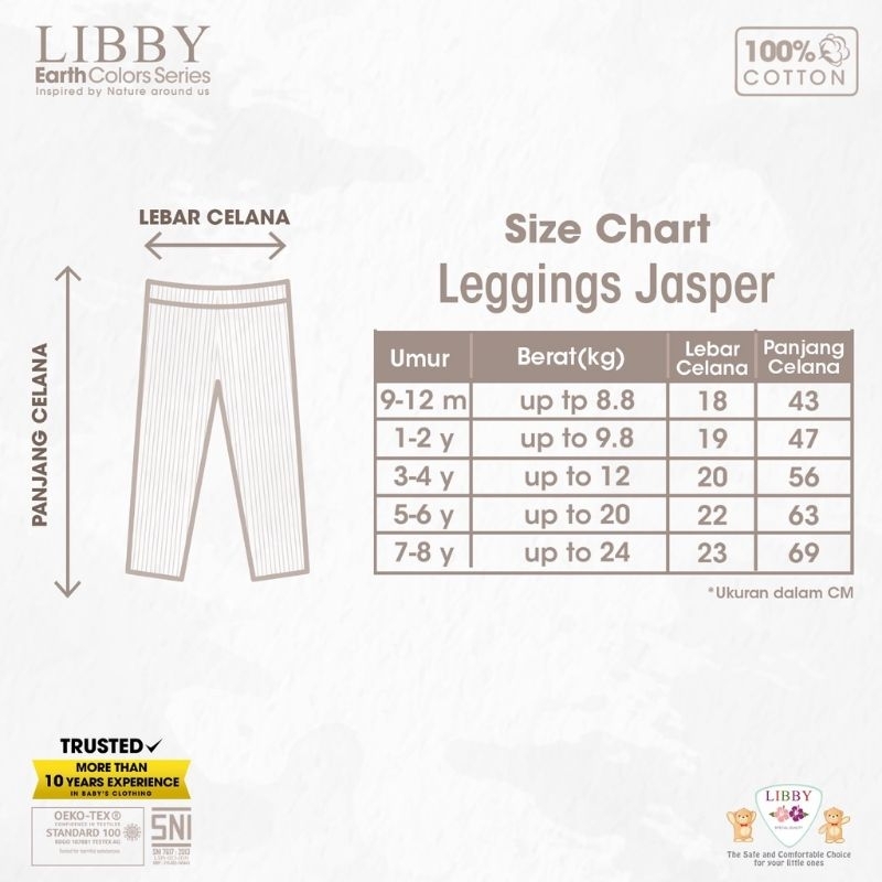 LIBBY - LEGGING JASPER LIBBY - LEGGING LIBBY - CELANA ANAK LIBBY - LEGGING UNISEX