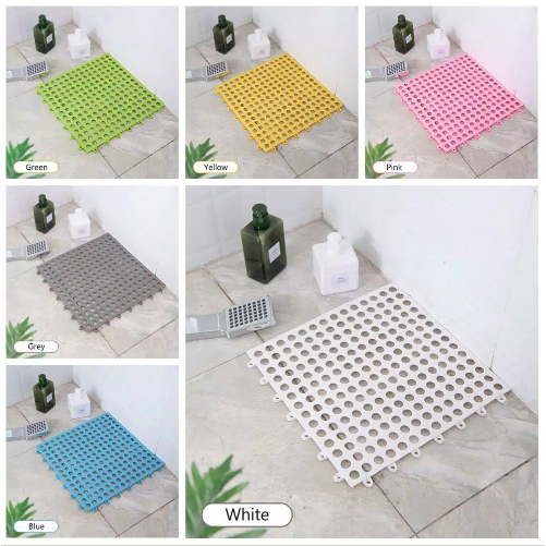 karpet Kamar mandi POLKADOT PVC Alas Keset Anti Licin Bathroom Non-slip 30x30 cm