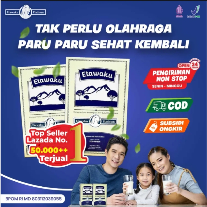 

Etawaku Platinum || Susu Kambing Segar Etawa Provit Bubuk Krimer Nabati Atasi Masalah Pernafasan Asma Bronkitis Sesek Napas Sesak