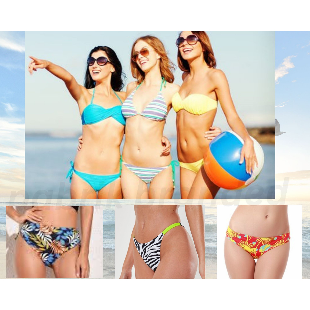 pabrik branded swimwear bikini top bottom baju celana rok renang wanita girl perempuan atasan sexy s