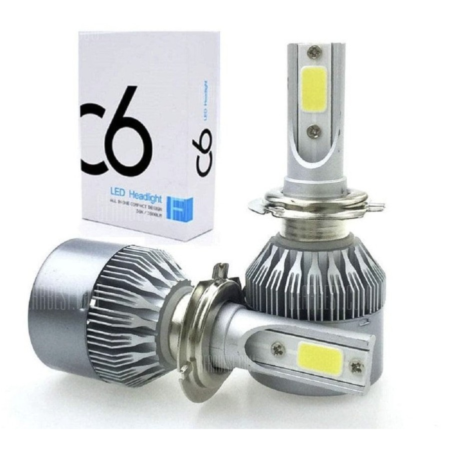 LAMPU MOBIL LED C6 (H4 H11 HB3) Headlamp, Foglamp, High beam - Include Fan Pendingin - Harga super murah !!
