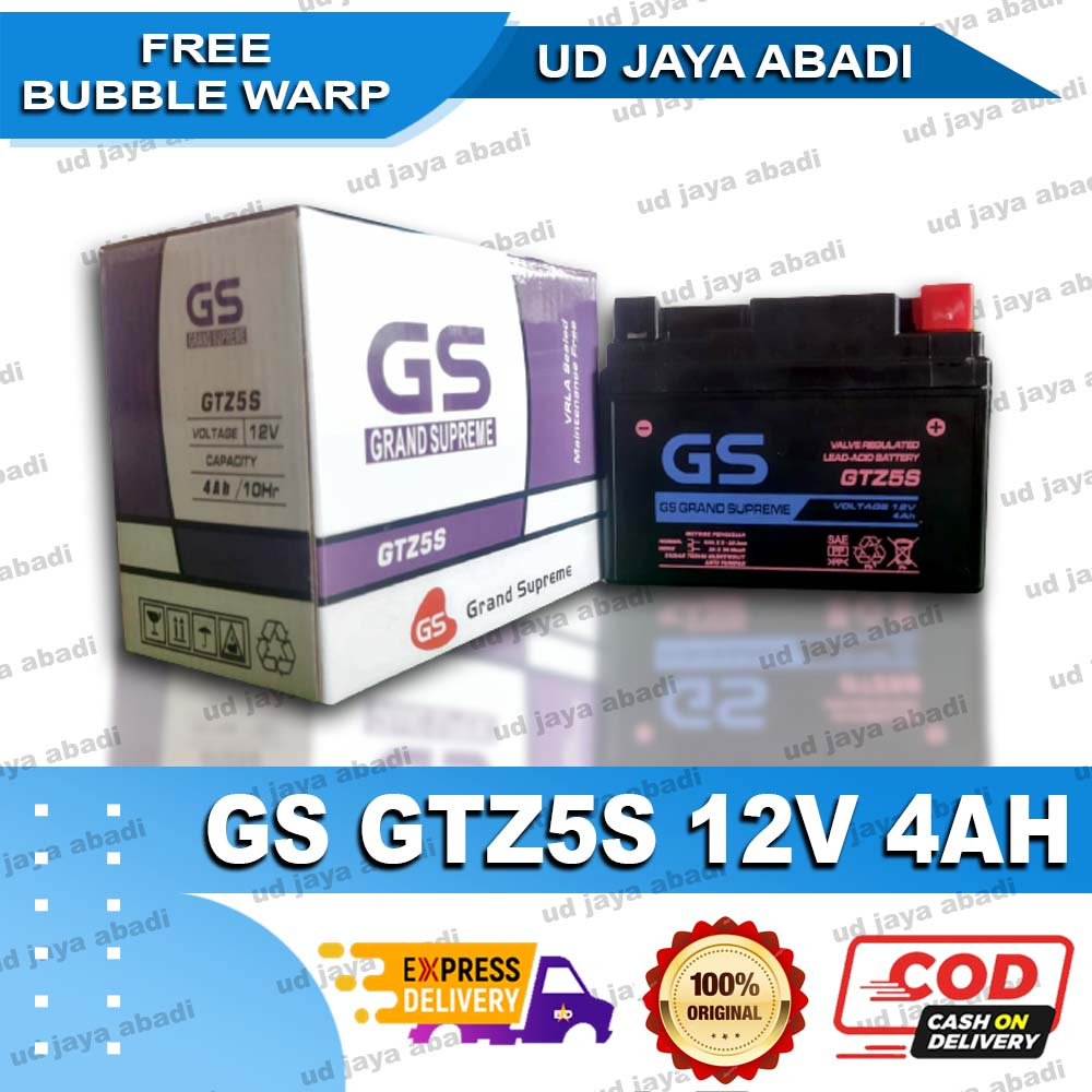 AKI MOTOR GTZ5S BEAT, SPACY, VARIO110, REVO GS 12V.4Ah GS