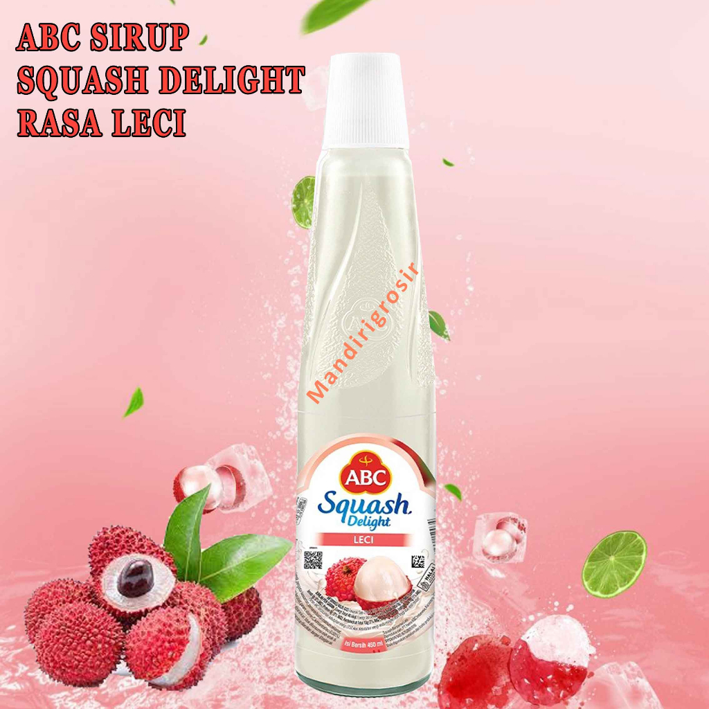 Minuman Sirup* ABC Squash Delight* Rasa Leci* Sirup 450ml