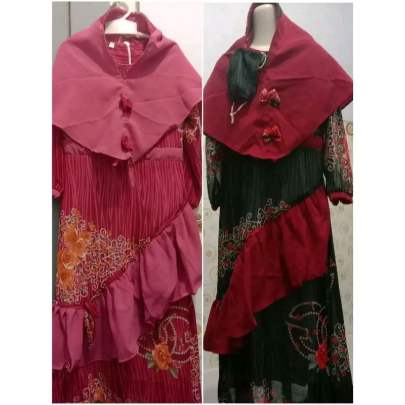 Dress anak gamis anak umur 8tahun-11tahun