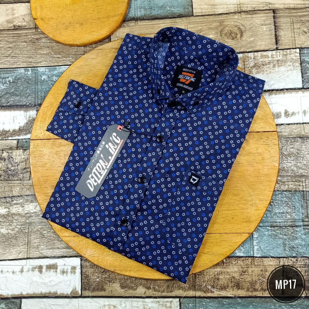 Kemeja Pria Lengan Panjang Model Slimfit - Kemeja Motif  (MP03)