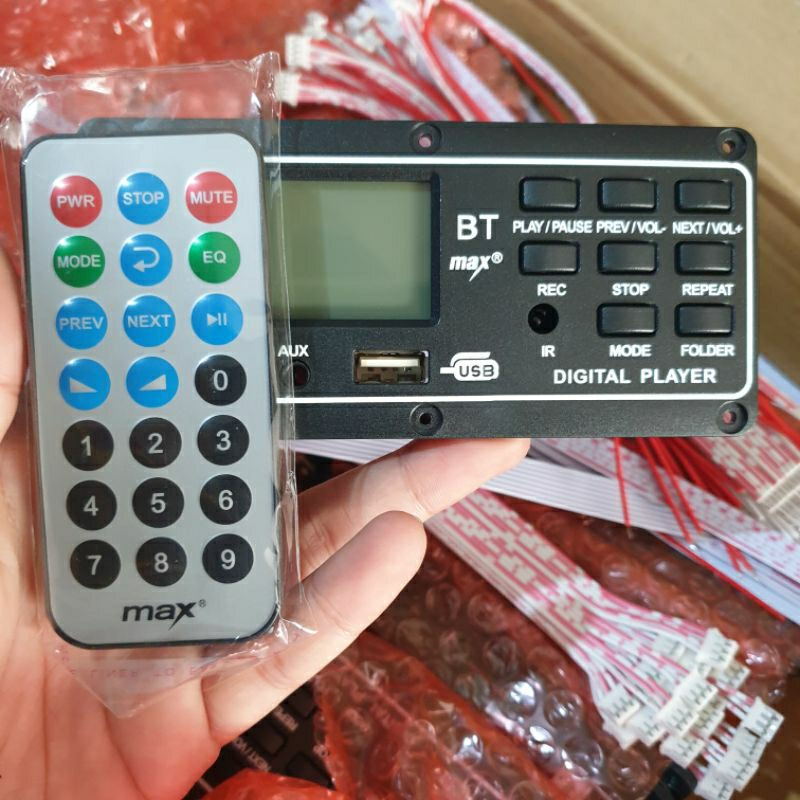 kit mp3 bluetooth max lcd display pcb besar 12v