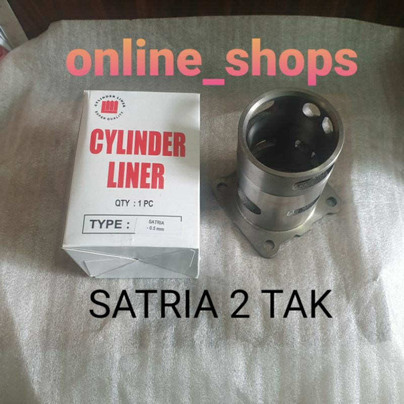 cylinder liner foring boring suzuki satria 2 tak lubang 55.5 luar 66 mm LM