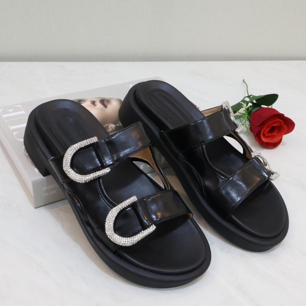 [ NEW ] Sandal Wanita C*K 477 - SNL Flat 3cm