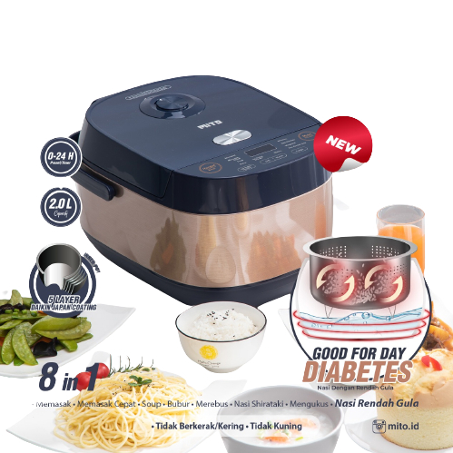 MITO MULTIDIGITAL RICE COOKER R7 LOW SUGAR 8 IN 1