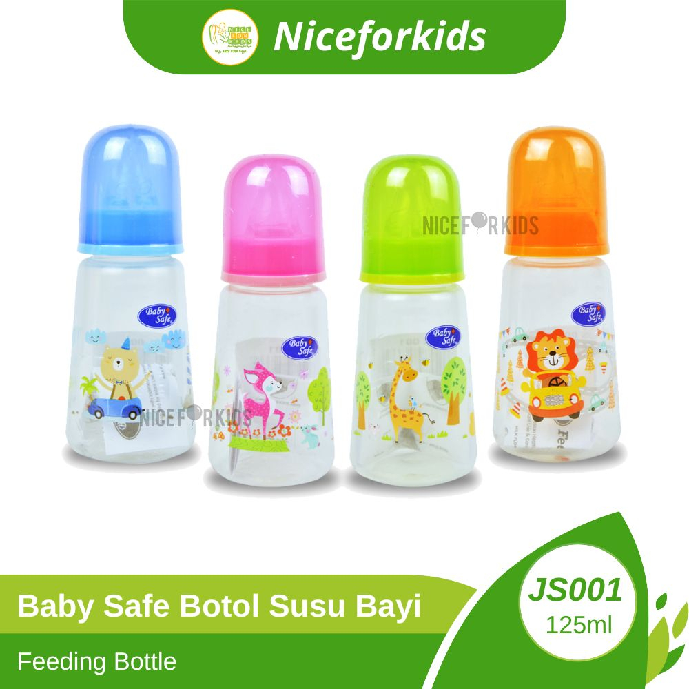 Baby Safe Botol Susu Bayi Feeding Bottle 125 ML JS001 BPA Free