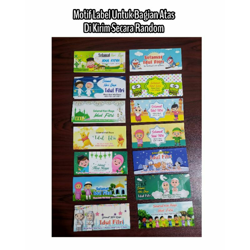 

Label Idul Fitri/Label tas THR/Label snack/label coklat