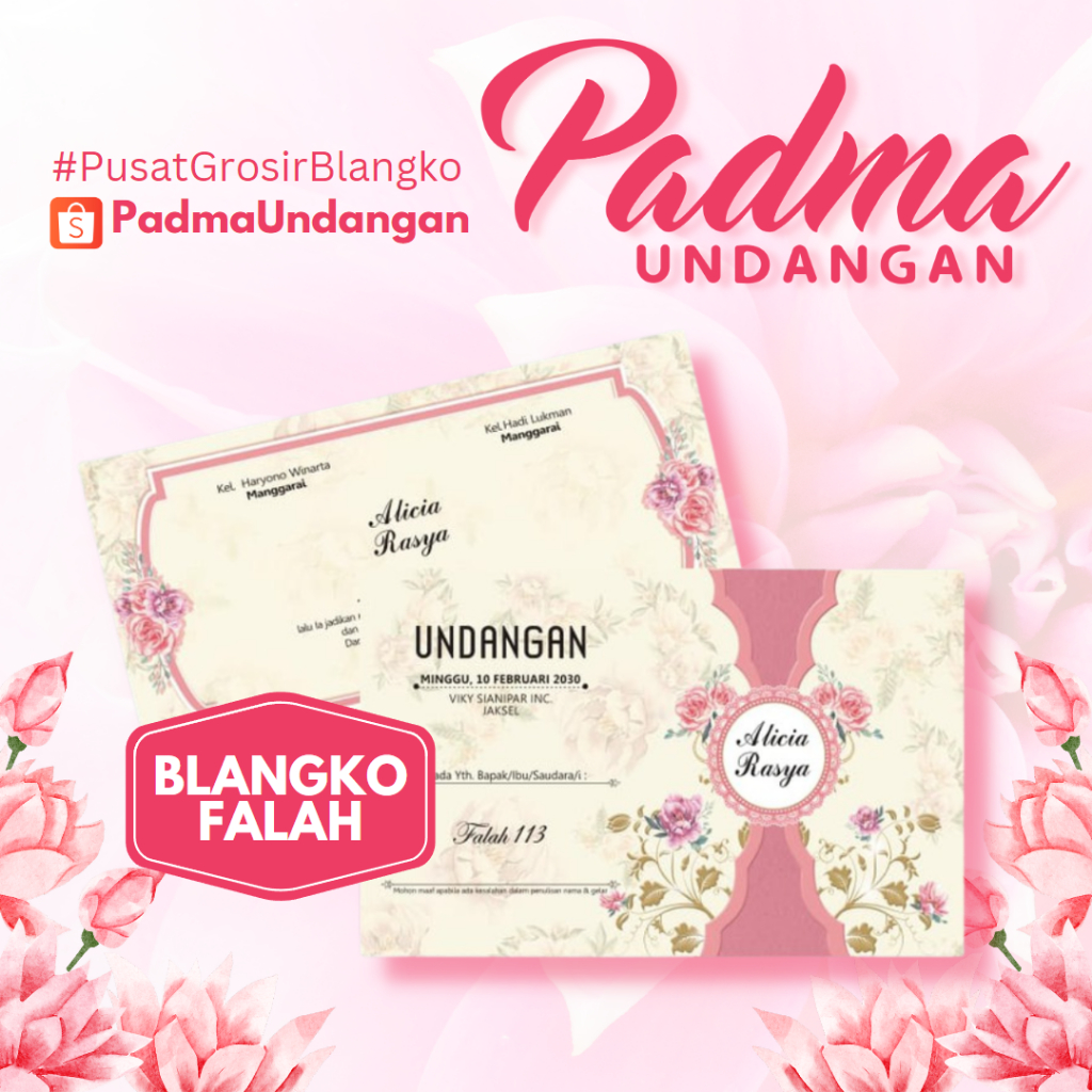 Blangko Undangan Falah 113 | PadmaUndangan