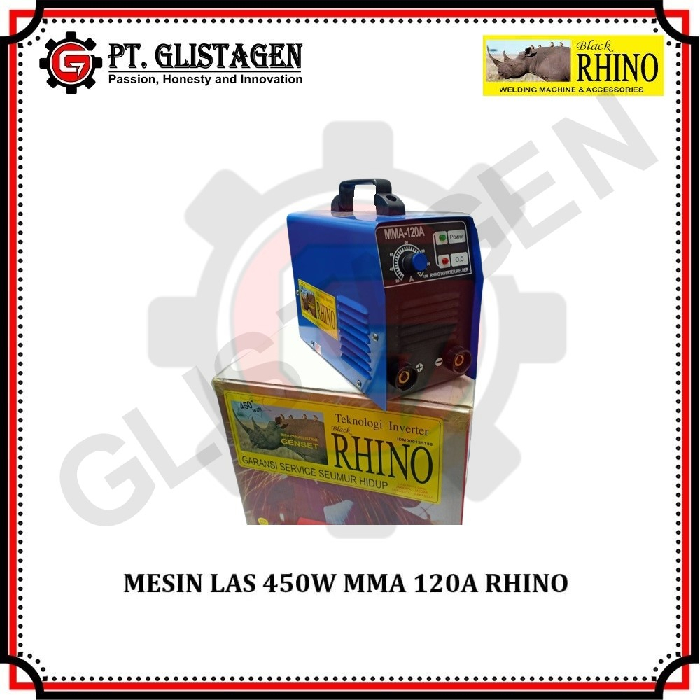 RHINO MMA120 450w 900w Mesin Las Travo Las Trafo Las Listrik Inverter MMA120 450w ++ 900w