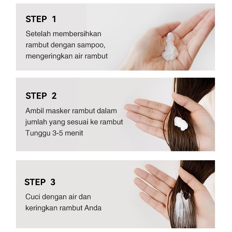 Hair Mask Smooth and Moisten Hair Film / Hair Mask Keratin / Hair Care Essence / Hair Mask Rambut Rontok / Masker Perawatan Rambut Menutrisi dan Melembutkan Memperbaiki Rambut Keriting / Masker Rambut /