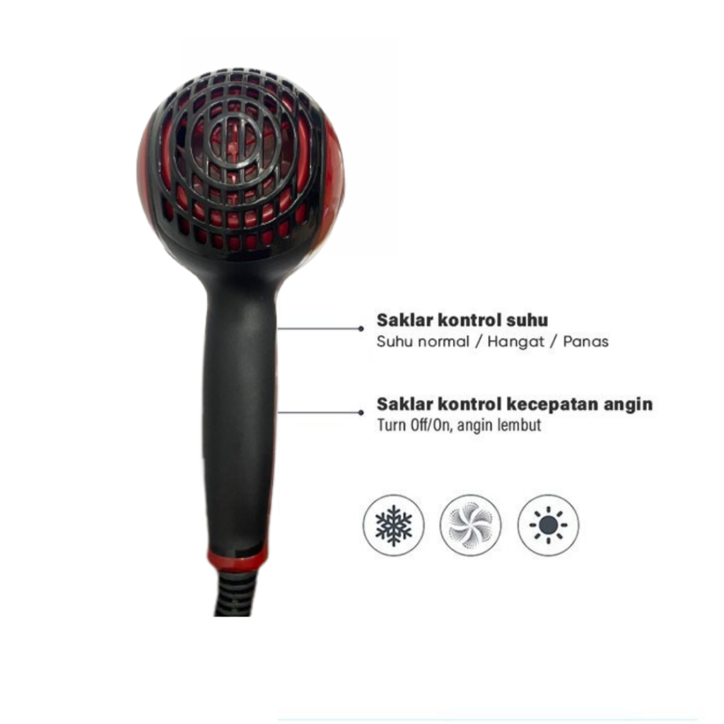 Hair Dryer Alat Pengering Rambut Professional Multifungsi Power 450W Type 281A