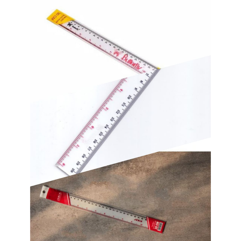 

ECER Penggaris mistar garisan 15 20 30 cm