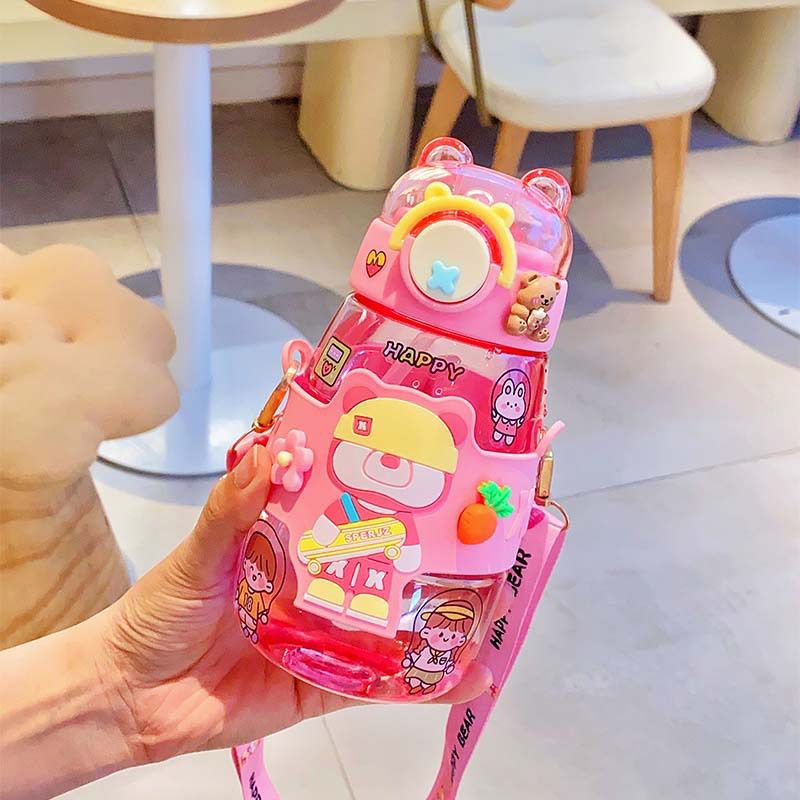 Botol Minum BEAR Sedotan 1844 BPA Free 600ML