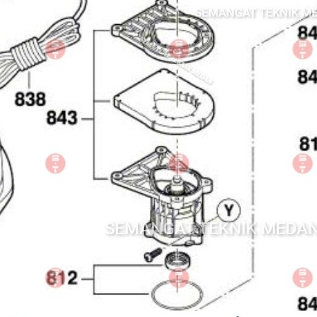 ARMATURE ANGKER MOTOR JET CLEANER AQUATAK AQT35-12 AQT 35-12 BOSCH