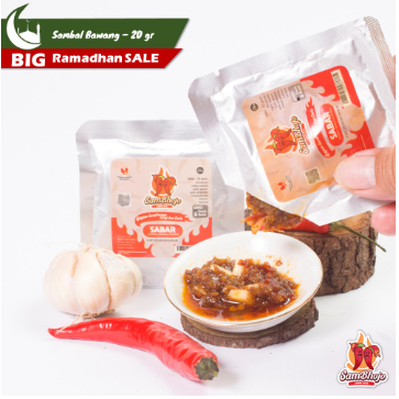 

SAmbal BAwang doweR (Bojo SABAR) Kemasan Sachet 20 gr, Sambal Sachet Travel pack Enak Murah