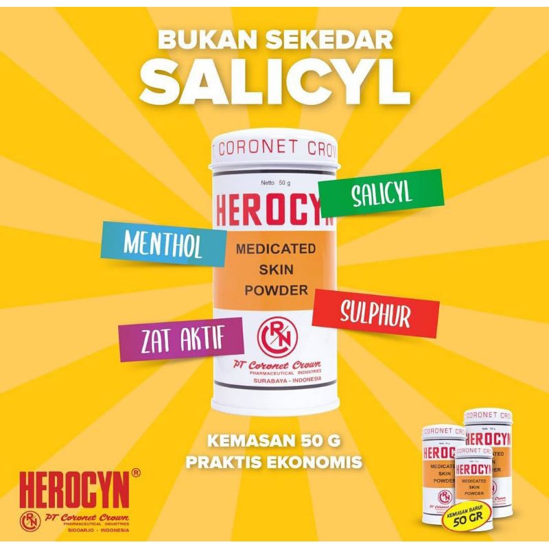 HEROCYN DEWASA KALENG Bedak Gatal Keluarga