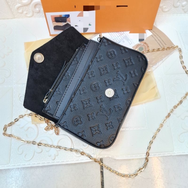 Tas LV felicie empreinte pochette uk 22x3x12 free box