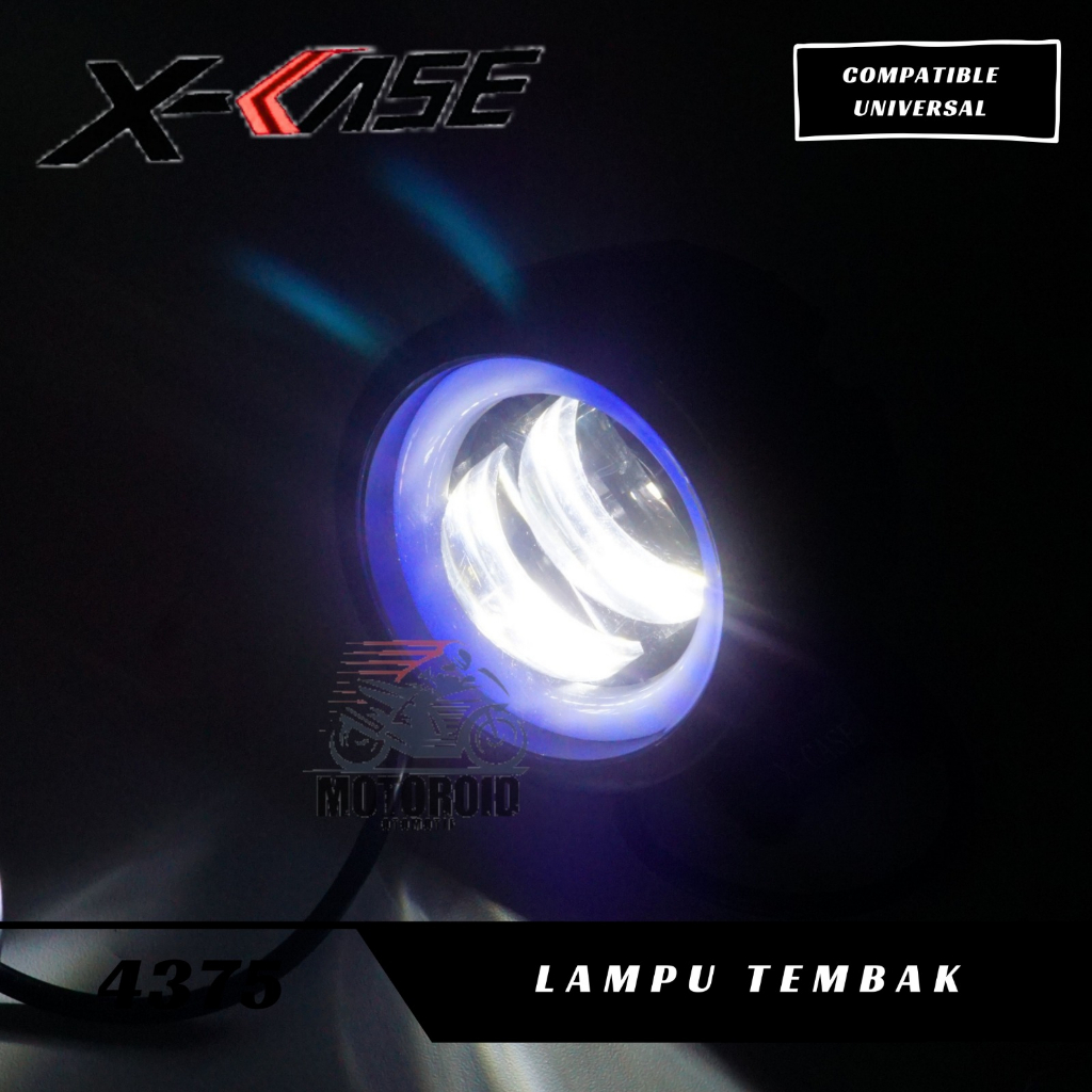LAMPU TEMBAK DAYMAKER MINI 2 MATA LED OWL DAYMAKER MODEL BULAT WATERPROOF UNIVERSAL