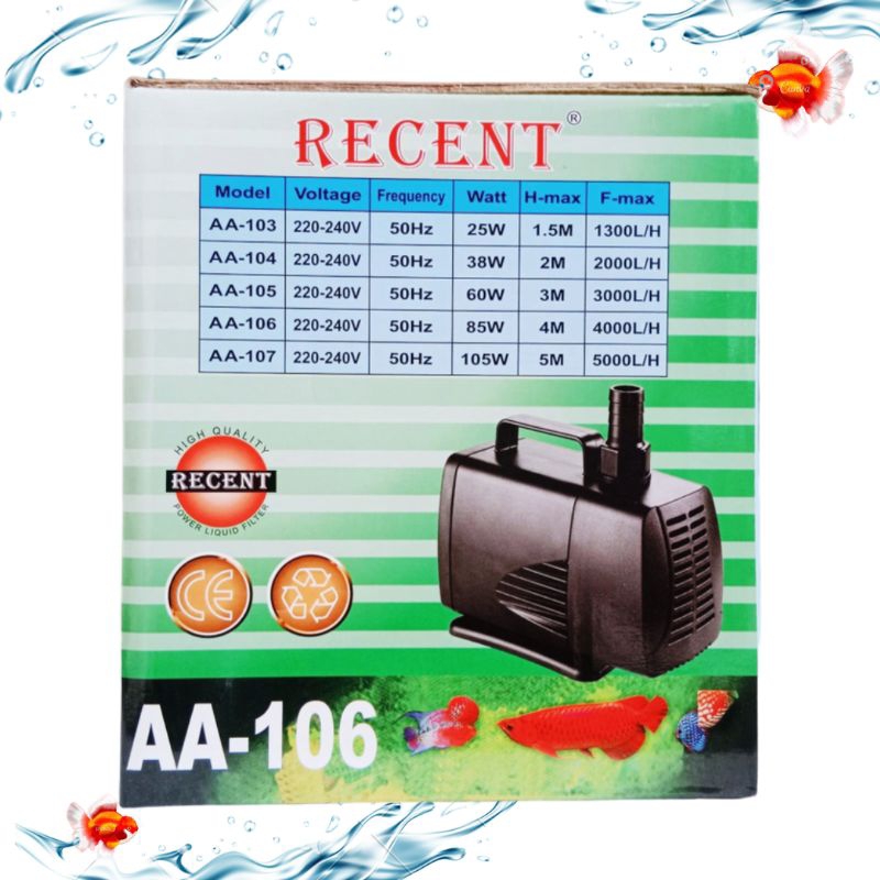 PROMO MURAH POMPA KOLAM KOI HIDROPONIK RECENT AA 106