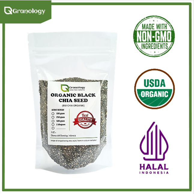 Organic Chia Seed Peru kualitas terbaik (250 gram) by Granology