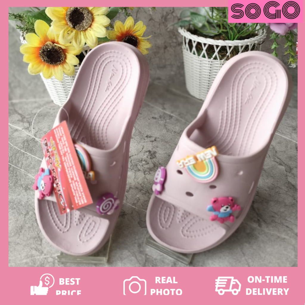 sogo NEW ERA TK TG E 49058 SANDAL KARET ANAK NEW ERA SLOP 100% ORIGINAL