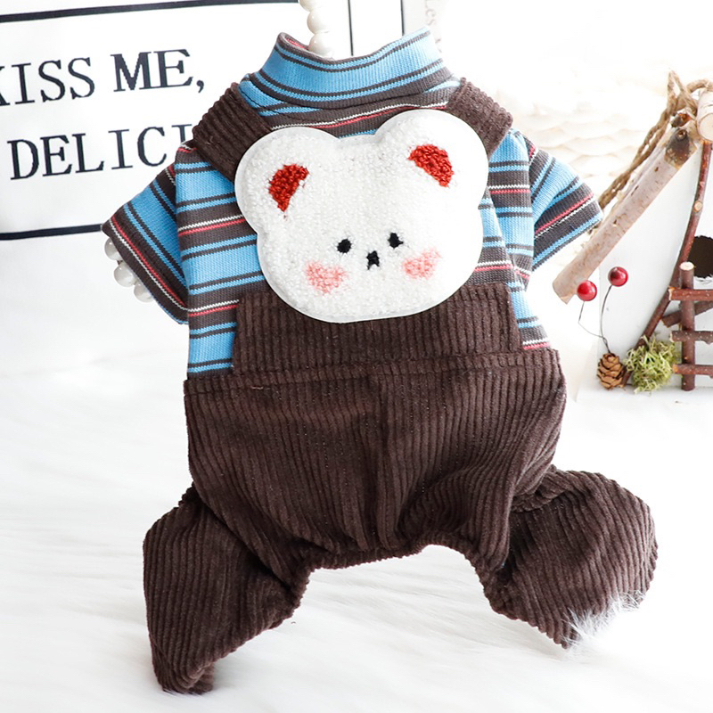 Mongi bear stripe korea jumper